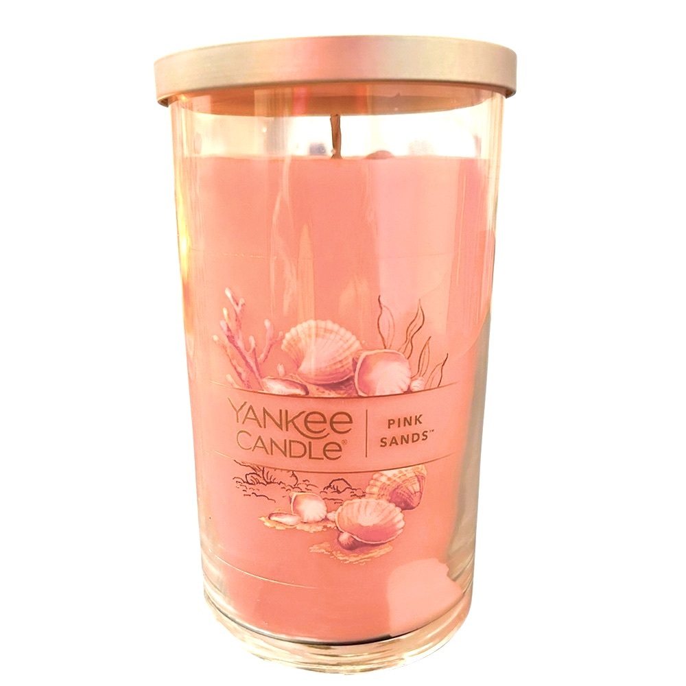 NWT Yankee Candle Pink Sands Scented Medium Candle